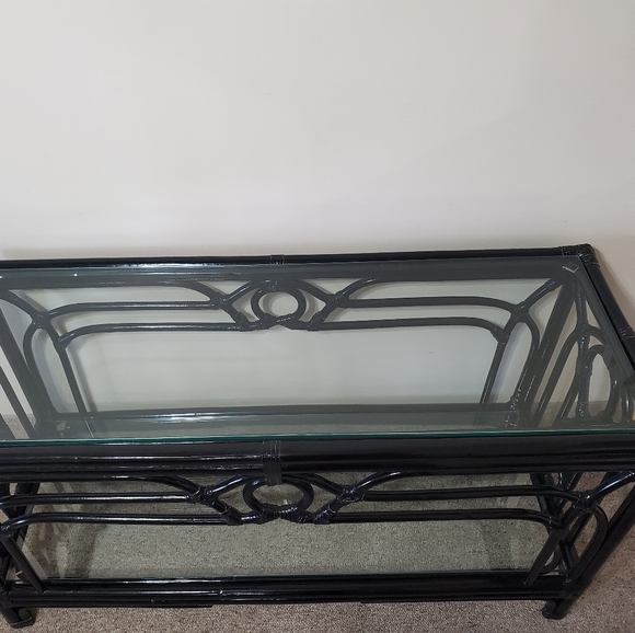 3 piece glass accent tables - Picture 3 of 8